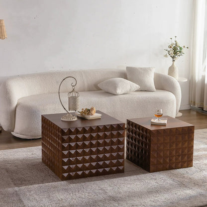 Contemporary Retro Square MDF Coffee Table For Living Room