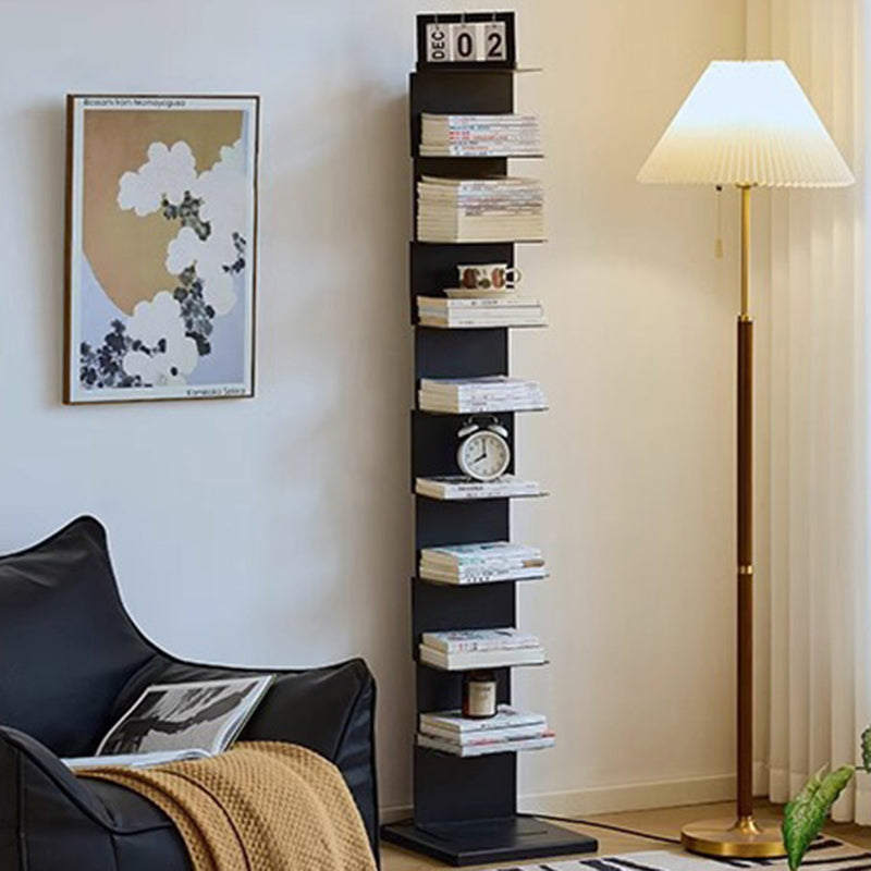 Modern Minimalist Rectangular Carbon Steel Bookshelf 5/6/8/9-Tier For Living Room