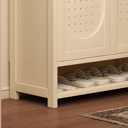 Modern Minimalist Rectangular MDF Nan Bamboo Shoe Storage 5/6/7/8-Tier For Entryways