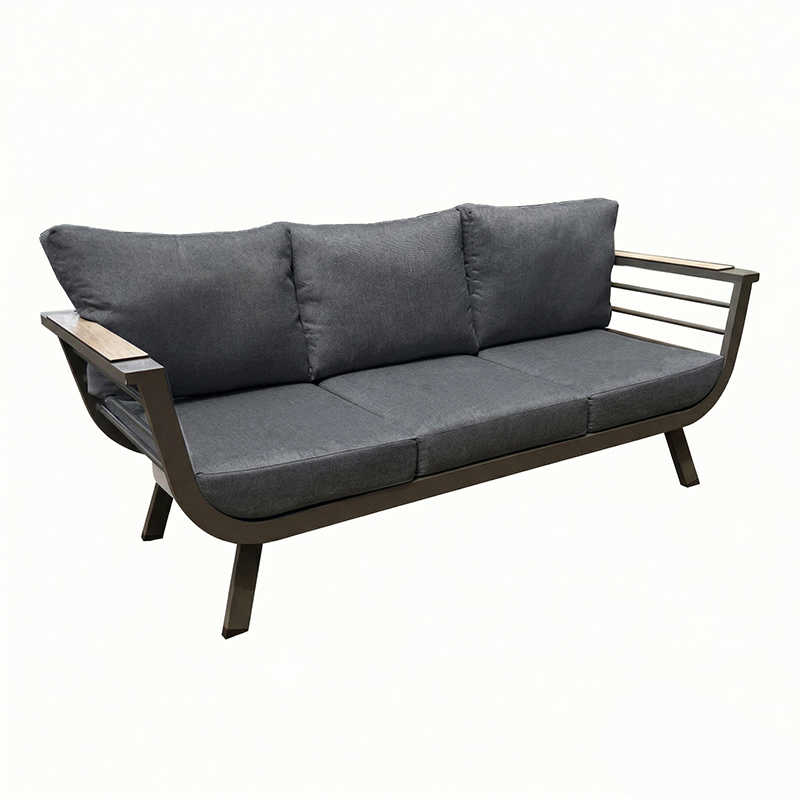 Contemporary Scandinavian Aluminum Outdoor Patio Sofa - 1/3 Seater For Balcony & Outdoor