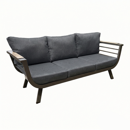 Contemporary Scandinavian Aluminum Outdoor Patio Sofa - 1/3 Seater For Balcony & Outdoor