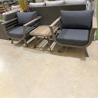 Contemporary Scandinavian Aluminum Outdoor Patio Sofa - 1/3 Seater For Balcony & Outdoor