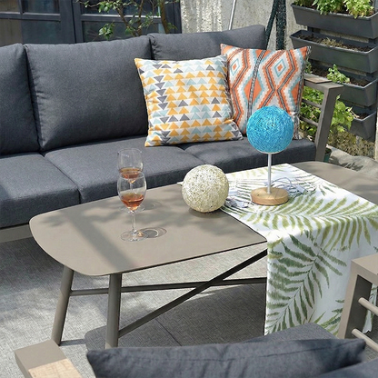 Contemporary Scandinavian Aluminum Outdoor Patio Sofa - 1/3 Seater For Balcony & Outdoor