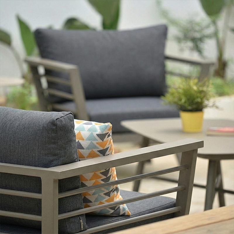 Contemporary Scandinavian Aluminum Outdoor Patio Sofa - 1/3 Seater For Balcony & Outdoor