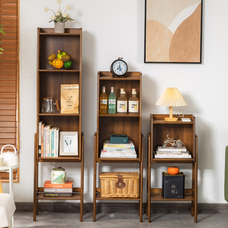 Modern Minimalist Rectangular Bamboo Bookshelf 3/4/5-Tier For Living Room