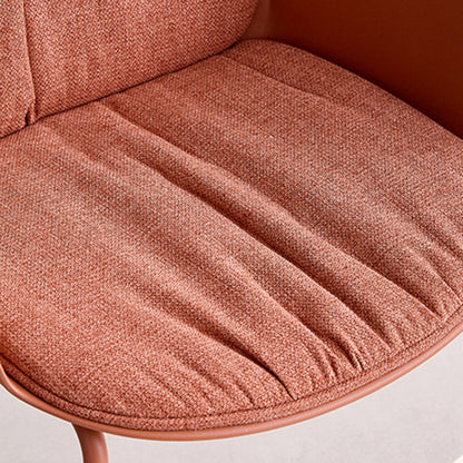 Contemporary Nordic PP Iron Cotton Linen Accent Chair Backrest Armrest For Living Room