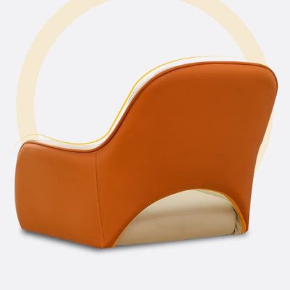 Modern Minimalist Adjustable Square Iron Sponge PU Leather Desk Chair Backrest Armrests For Home Office