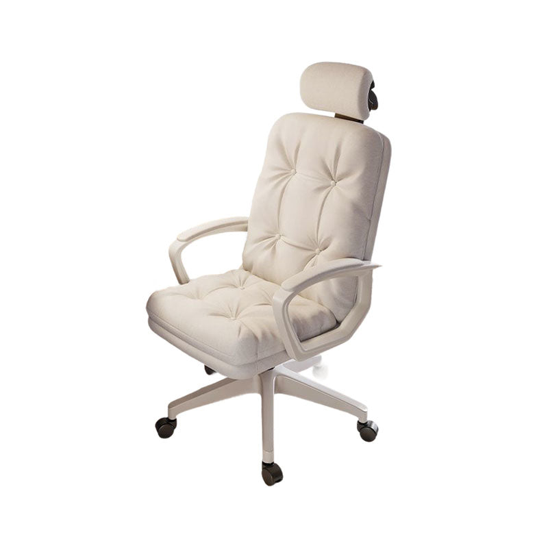Modern Minimalist Adjustable Rotatable Metal Synthetic Fabric Foam Square Desk Chair Armrests Backrest For Home Office