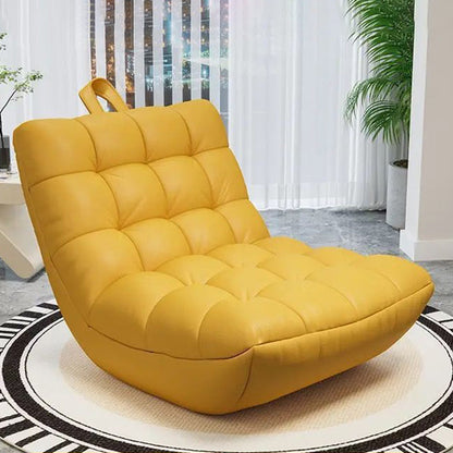 Modern Minimalist Square Synthetic Fabric EPS Metal Accent Chair Backrest Armless For Living Room