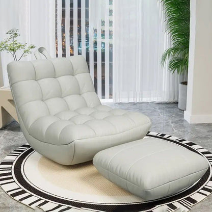 Modern Minimalist Square Synthetic Fabric EPS Metal Accent Chair Backrest Armless For Living Room