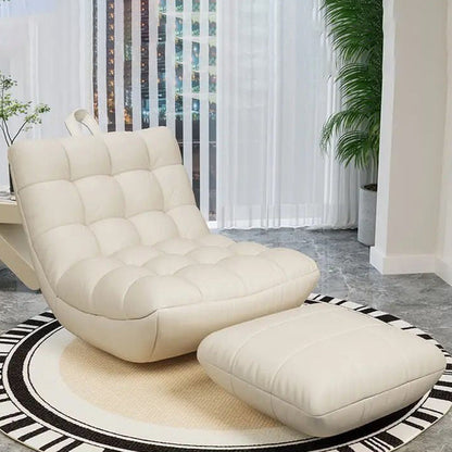 Modern Minimalist Square Synthetic Fabric EPS Metal Accent Chair Backrest Armless For Living Room