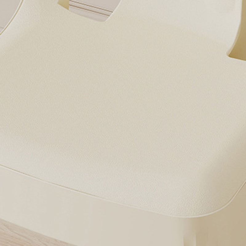 Contemporary Creative Shell-Shaped PP Plastic Stackable Kids Dining Chair Backrest Armless For Dining Room & Kitchen