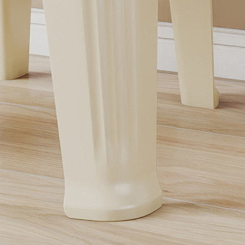 Contemporary Creative Shell-Shaped PP Plastic Stackable Kids Dining Chair Backrest Armless For Dining Room & Kitchen