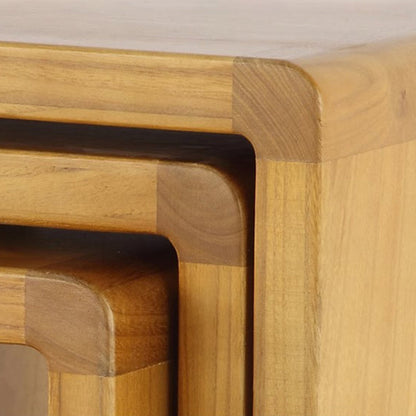 Traditional Farmhouse Solid Paulownia Wood Square Cat Bed 1-Tier For Living Room & Bedroom