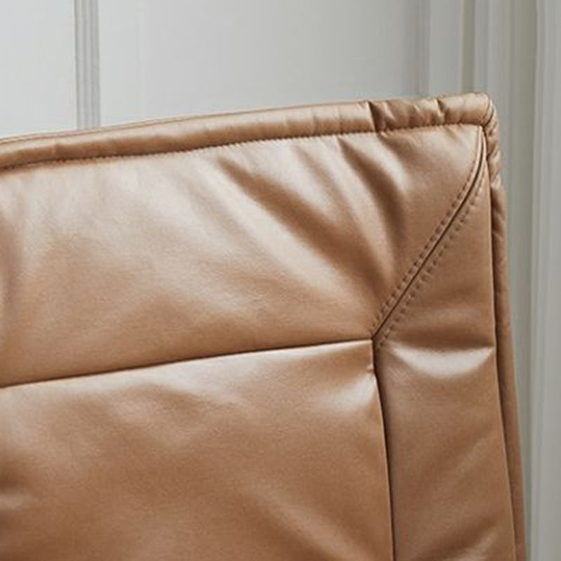 Contemporary Luxury Long Strip Solid Wood Tech Sherpa Fabric Sponge Recliner Adjustable Backrest Armless For Living Room & Bedroom