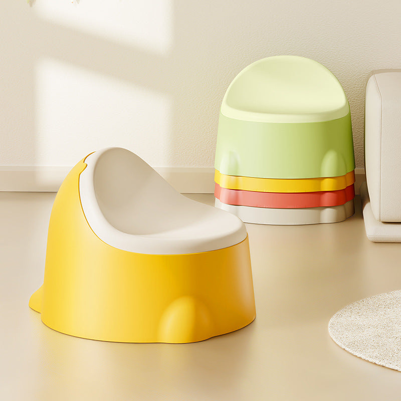Contemporary Creative Dinosaur Shaped PP Plastic Kids Low Stool Backrest Armless For Hallway & Entryway