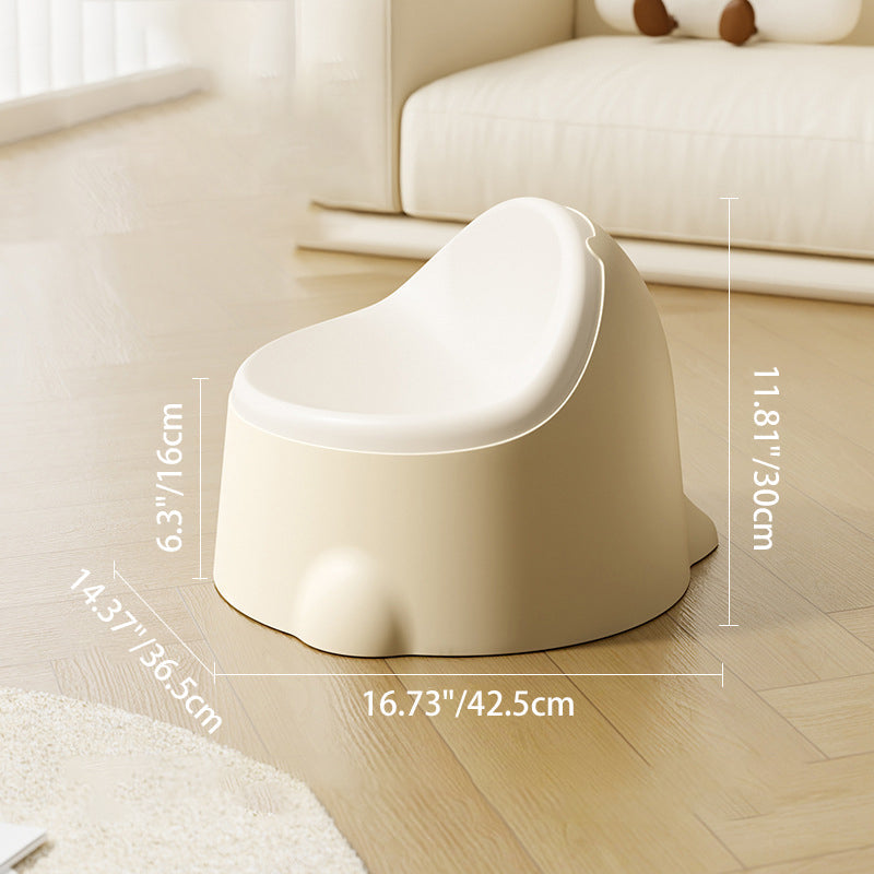Contemporary Creative Dinosaur Shaped PP Plastic Kids Low Stool Backrest Armless For Hallway & Entryway
