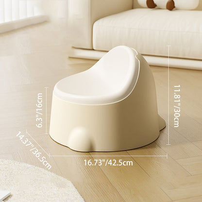 Contemporary Creative Dinosaur Shaped PP Plastic Kids Low Stool Backrest Armless For Hallway & Entryway
