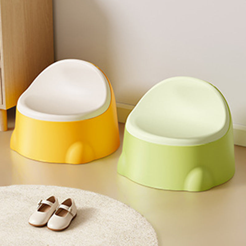 Contemporary Creative Dinosaur Shaped PP Plastic Kids Low Stool Backrest Armless For Hallway & Entryway