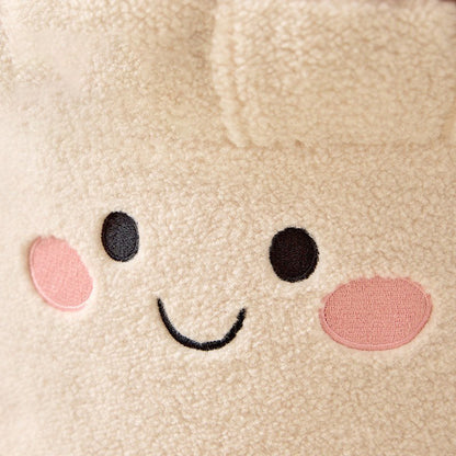 Contemporary Creative Cartoon Mushroom Short Plush EPP Kids Low Stool Backless Armless For Living Room