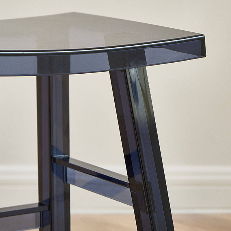 Modern Minimalist Rectangular PC Plastic Low Stool Backless Armless For Hallway & Entryway