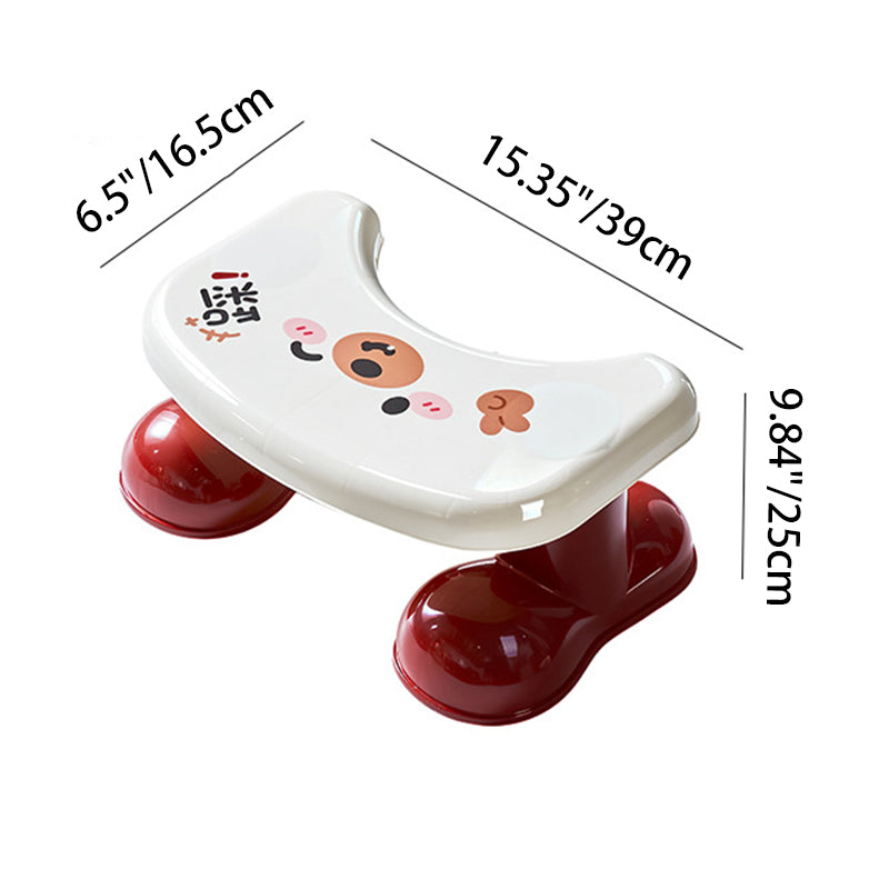 Contemporary Creative PP Plastic Geometric Non-Slip Waterproof Kids Footstool Backless Armless For Bathroom