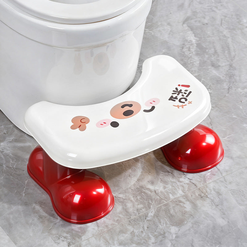 Contemporary Creative PP Plastic Geometric Non-Slip Waterproof Kids Footstool Backless Armless For Bathroom