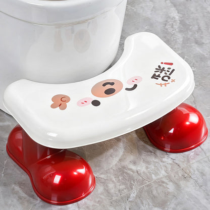 Contemporary Creative PP Plastic Geometric Non-Slip Waterproof Kids Footstool Backless Armless For Bathroom