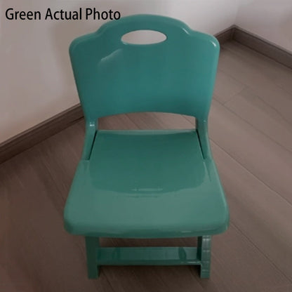Modern Minimalist Curved Rectangular PP Plastic Kids Folding Chair Backrest Armless For Living Room & Study Room