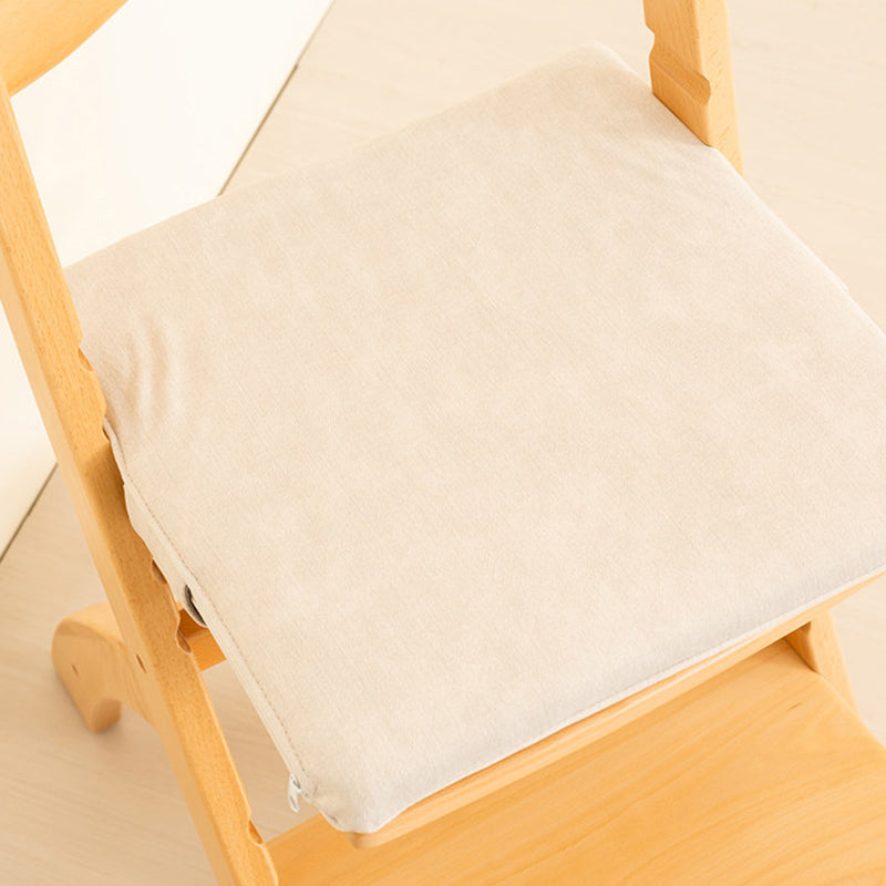 Modern Minimalist Rectangular Beech Wood Adjustable Kids Desk Chair Backrest Armless For Study