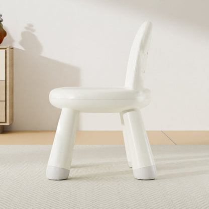 Modern Minimalist Round Arch PP Plastic Lightweight Kids Low Stool Backrest Armless For Living Room