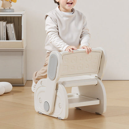 Modern Minimalist Eco-Friendly HDPE Geometric Kids Low Stool Backrest Armless For Living Room