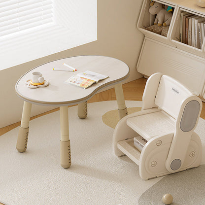 Modern Minimalist Eco-Friendly HDPE Geometric Kids Low Stool Backrest Armless For Living Room