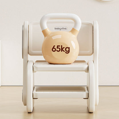 Modern Minimalist Eco-Friendly HDPE Geometric Kids Low Stool Backrest Armless For Living Room