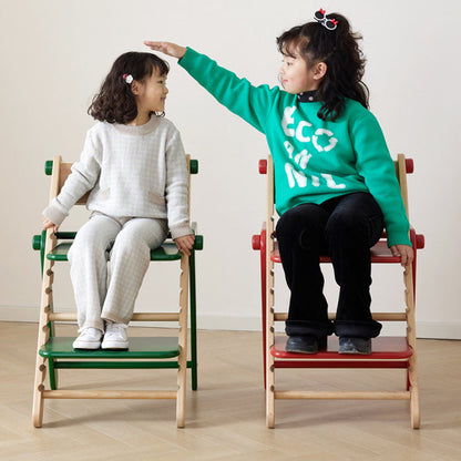 Modern Minimalist Geometric Beech & Plywood Adjustable Kids Lounge Chair Backrest Armless For Dining Room & Study