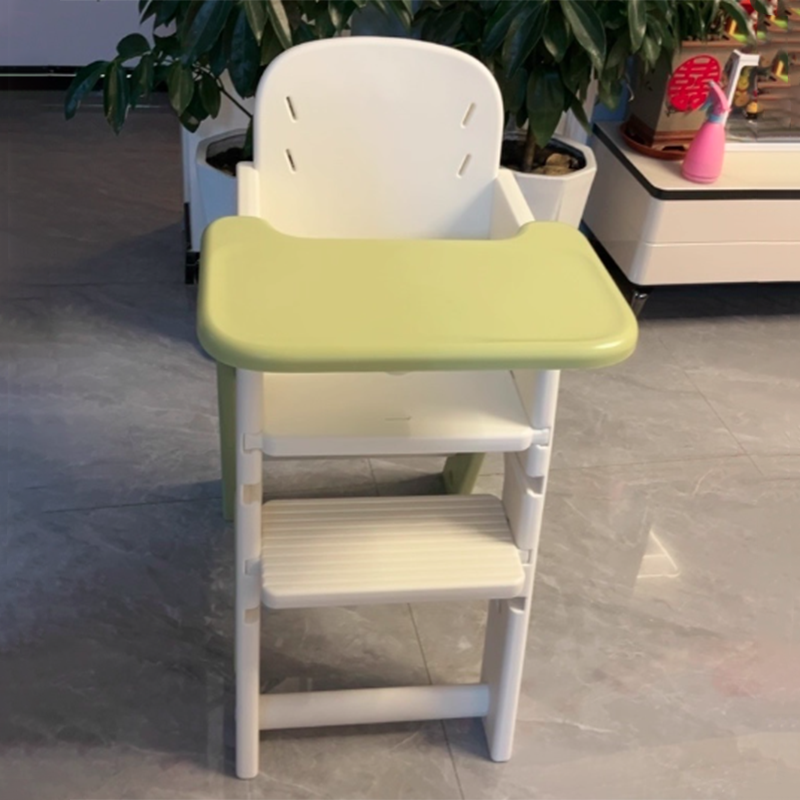 Contemporary Nordic Eco-Friendly HDPE PP Plastic Trapezoidal Kids Foldable Adjustable Dining Chair Backrest Armrest For Dining Room