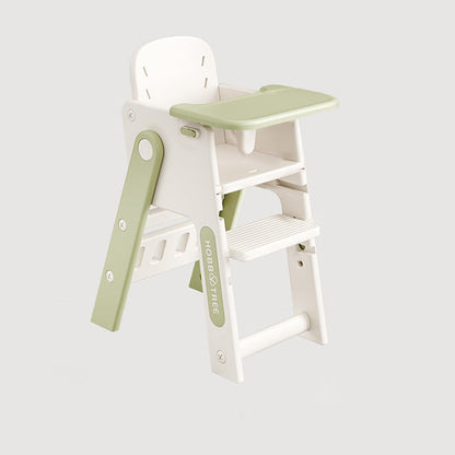 Contemporary Nordic Eco-Friendly HDPE PP Plastic Trapezoidal Kids Foldable Adjustable Dining Chair Backrest Armrest For Dining Room