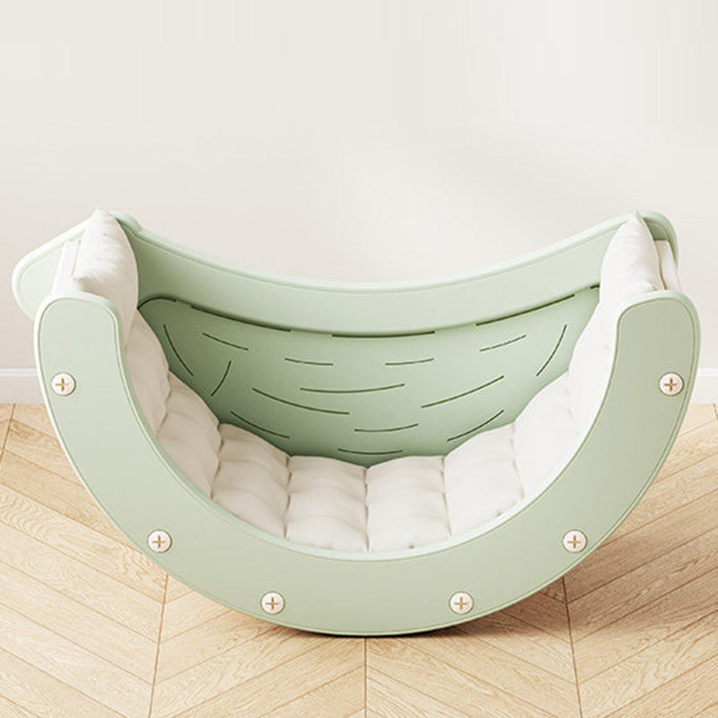 Modern Minimalist Eco-Friendly HDPE PP Cotton Banana-Shaped Kids Multifunctional Rocking Chair Backrest For Living Room