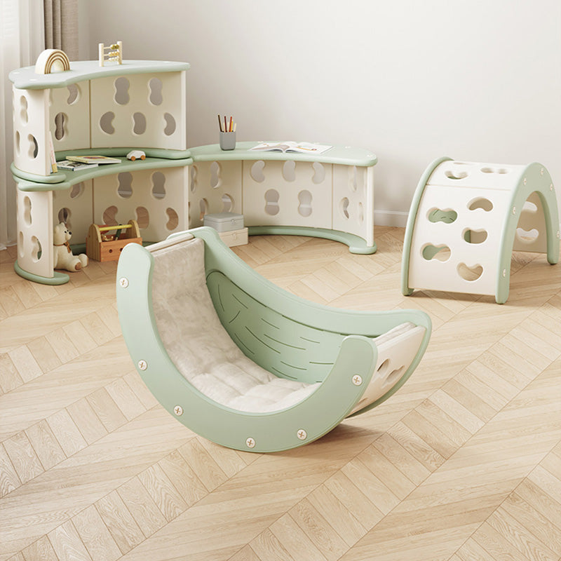 Modern Minimalist Eco-Friendly HDPE PP Cotton Banana-Shaped Kids Multifunctional Rocking Chair Backrest For Living Room