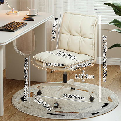 Modern Minimalist Cat Scratch-Resistant Leather Solid Plywood Sponge Iron L-Shaped Liftable Rotatable Desk Chair Backrest Armrest For Home Office