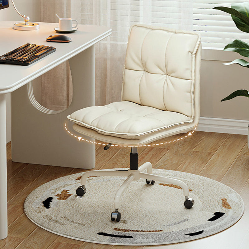 Modern Minimalist Cat Scratch-Resistant Leather Solid Plywood Sponge Iron L-Shaped Liftable Rotatable Desk Chair Backrest Armrest For Home Office