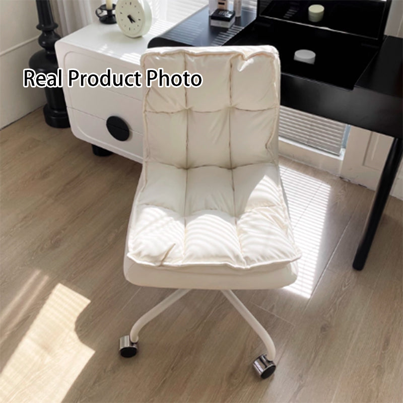 Modern Minimalist Cat Scratch-Resistant Leather Solid Plywood Sponge Iron L-Shaped Liftable Rotatable Desk Chair Backrest Armrest For Home Office
