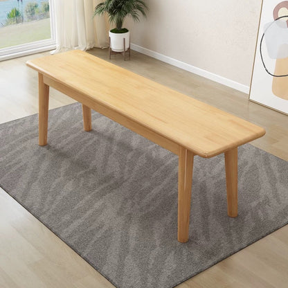 Modern Minimalist Solid Wood Rectangular Cylinder Footstool Bench For Living Room