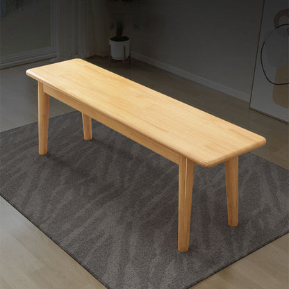 Modern Minimalist Solid Wood Rectangular Cylinder Footstool Bench For Living Room