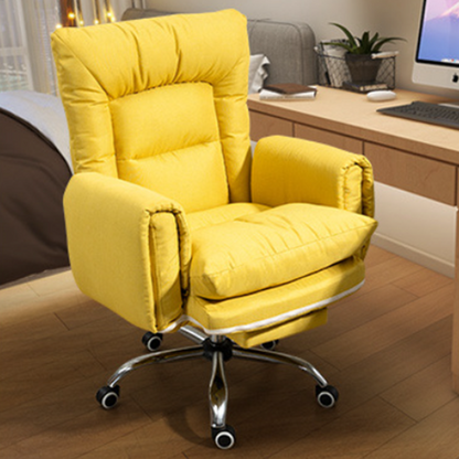 Modern Minimalist Fabric Steel Square Curved Accent Chair With Backrest & Armrest For Living Room