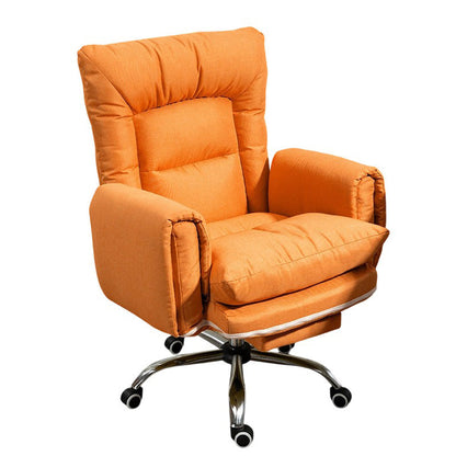 Modern Minimalist Fabric Steel Square Curved Accent Chair With Backrest & Armrest For Living Room
