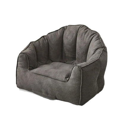 Contemporary Scandinavian Snow Velvet EPS Curved Semi-Circular Accent Chair Backrest And Armrests For Living Room