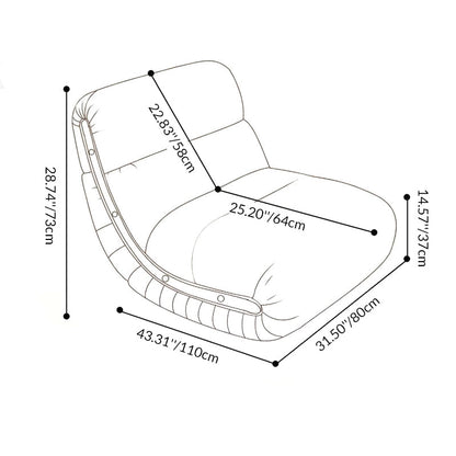Traditional French Cat Scratch Resistant Leather Solid Wood Curved Square Accent Chair With Backrest For Living Room