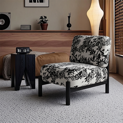 Traditional French Sherpa Fabric Metal Cylindrical Square Accent Chair With Backrest For Living Room
