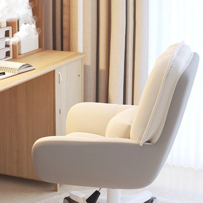 Modern Minimalist Penguin Velvet Carbon Steel Square Movable Desk Chair With Backrest For Home Office
